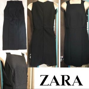 Zara W&B Collection Black Dress